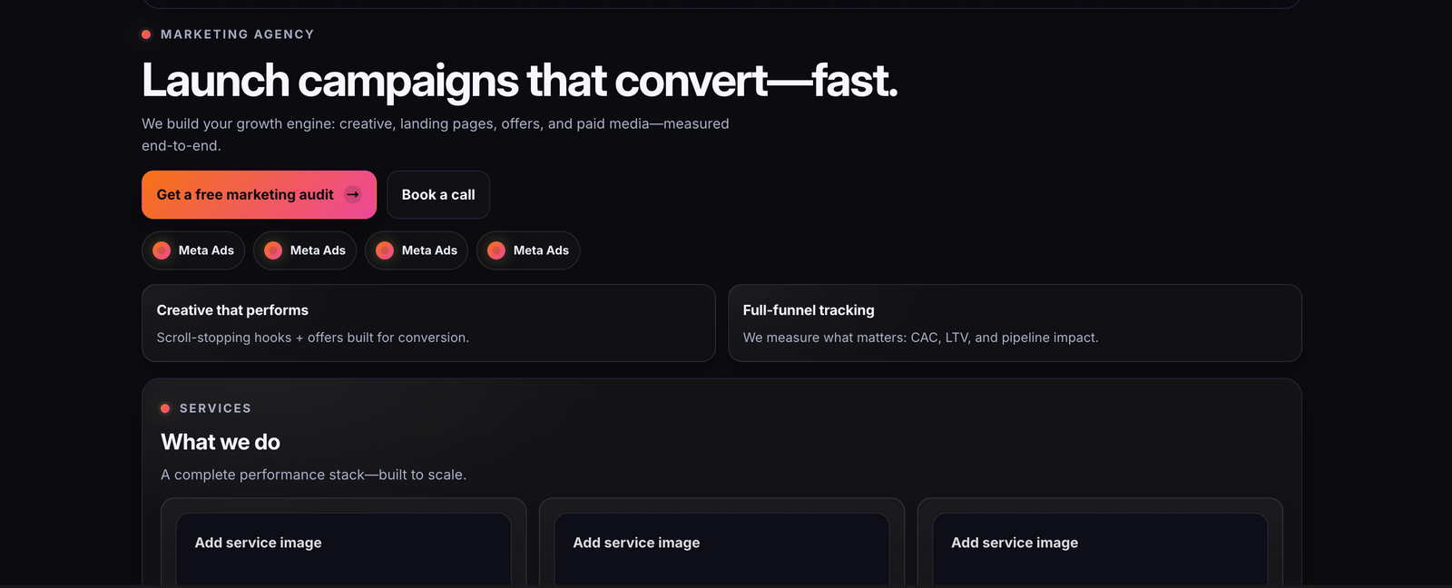 Marketing Agency theme preview
