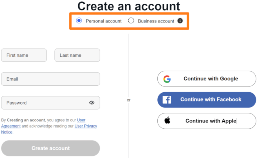 Create eBay Account