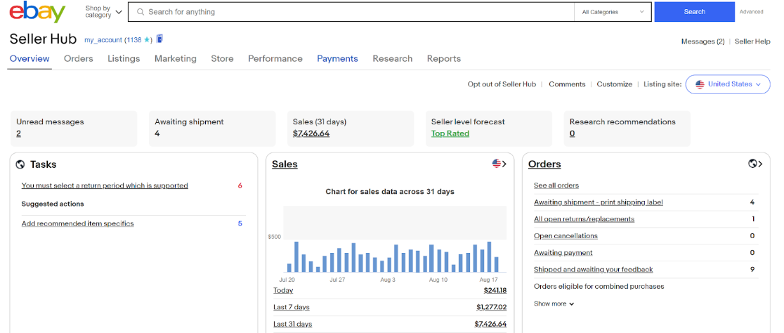 Seller Profile Setup